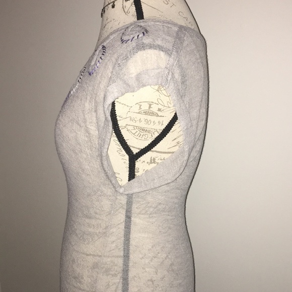 NWOT Free People grey sheer sleeveless blouse XS - Picture 3 of 8